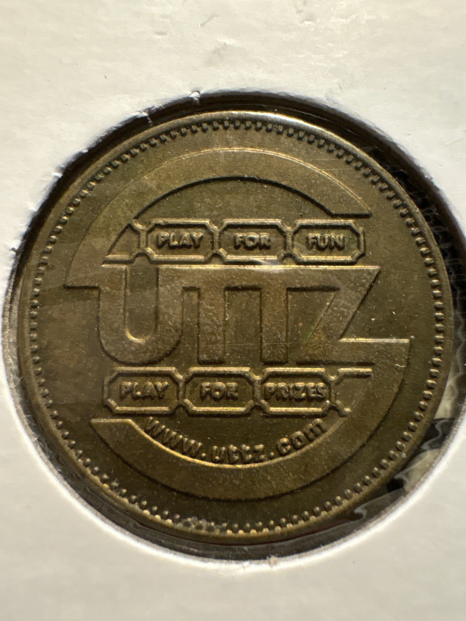 Utz Arcade or Game Token — obverse