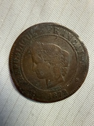 5 Centimes (Ceres Head)