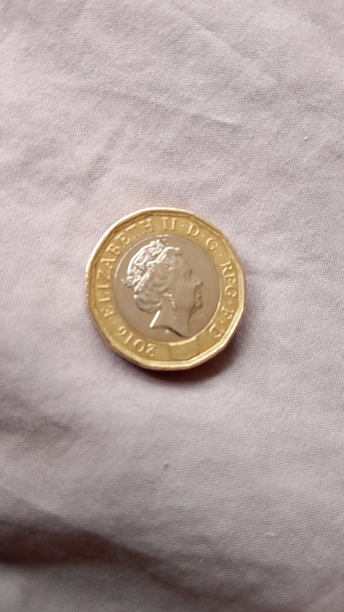 Nations of the Crown 12-Sided One Pound — reverse