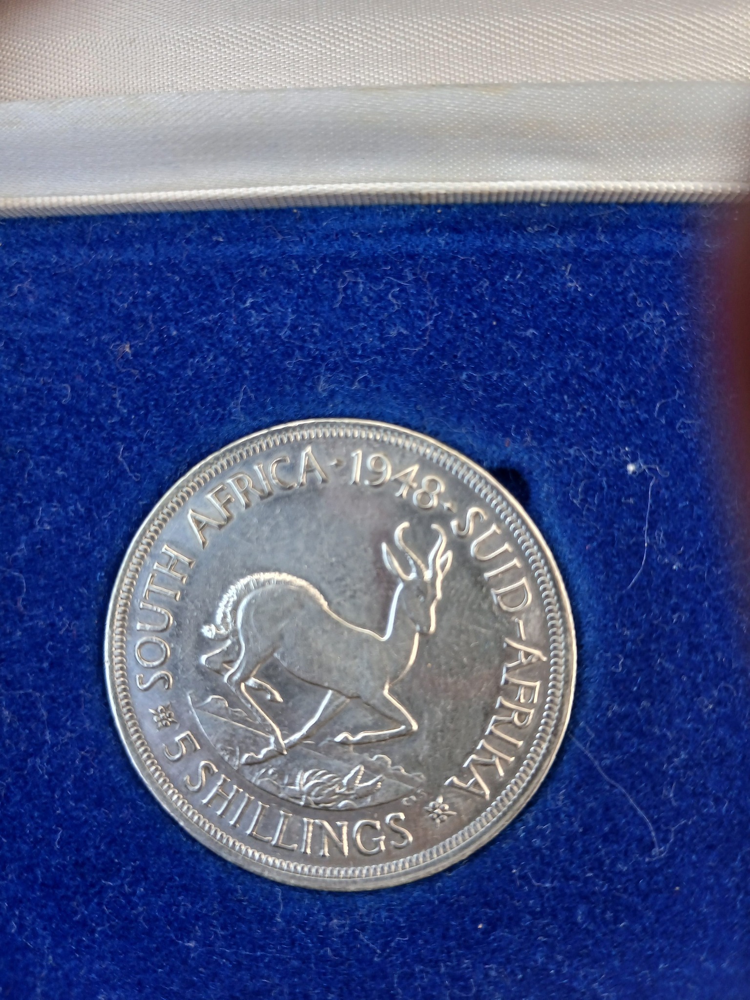 1948 South Africa 5 Shillings (Crown)