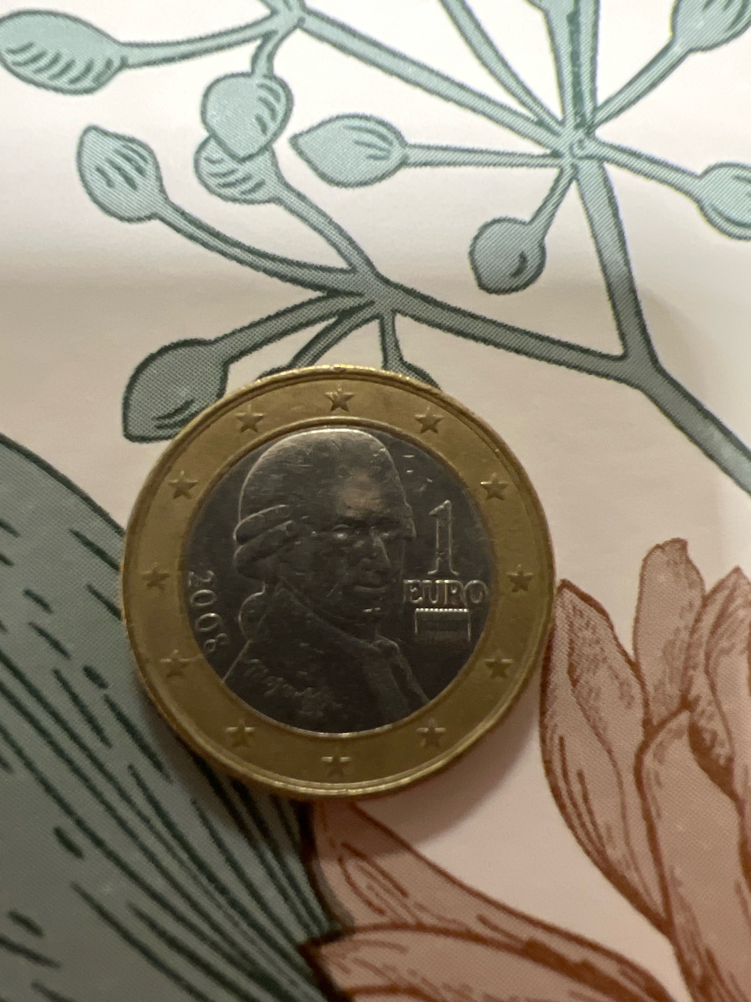 1 Euro Coin (Austria) — reverse