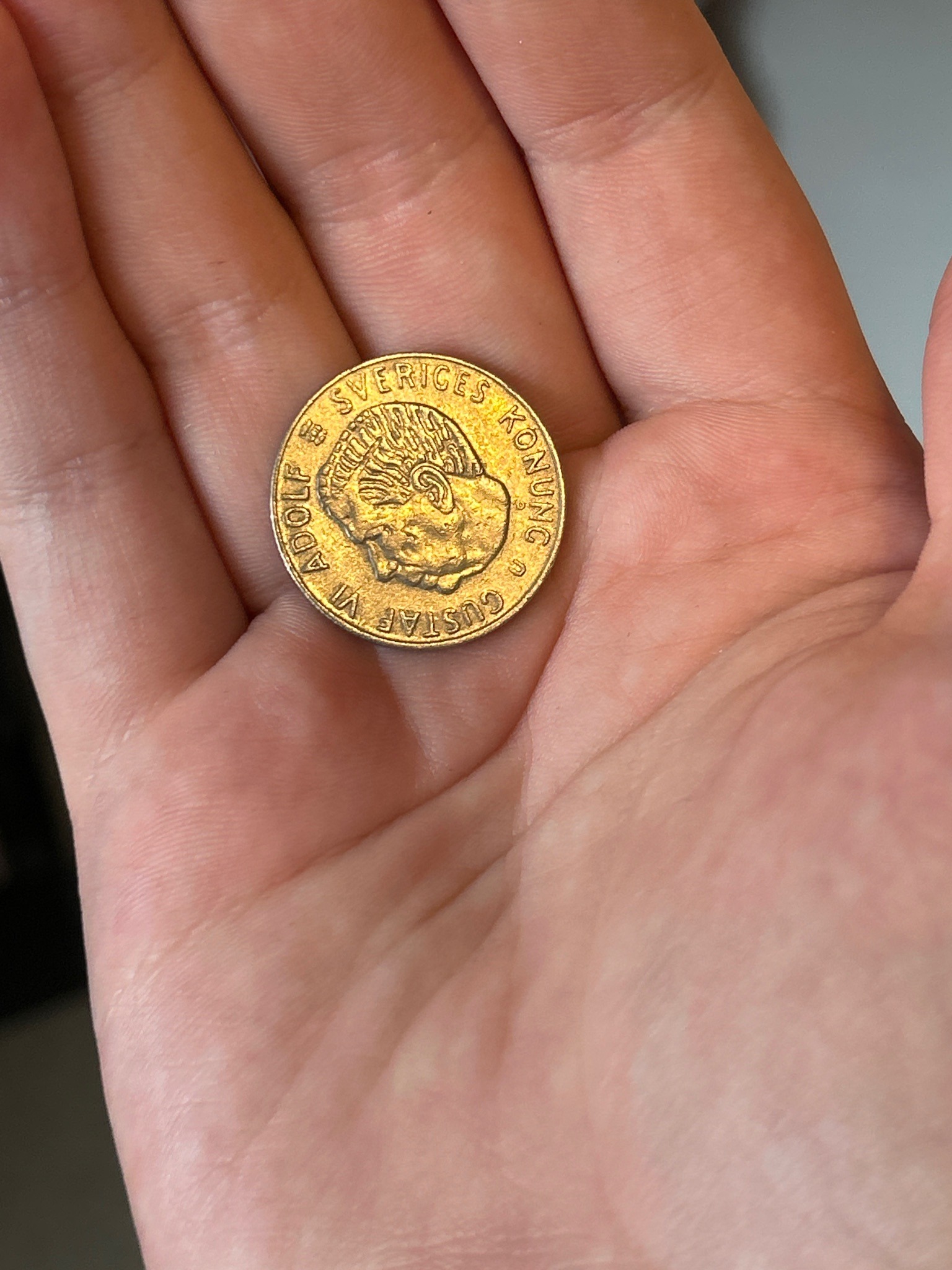 1 Krona - Gustaf VI Adolf — obverse