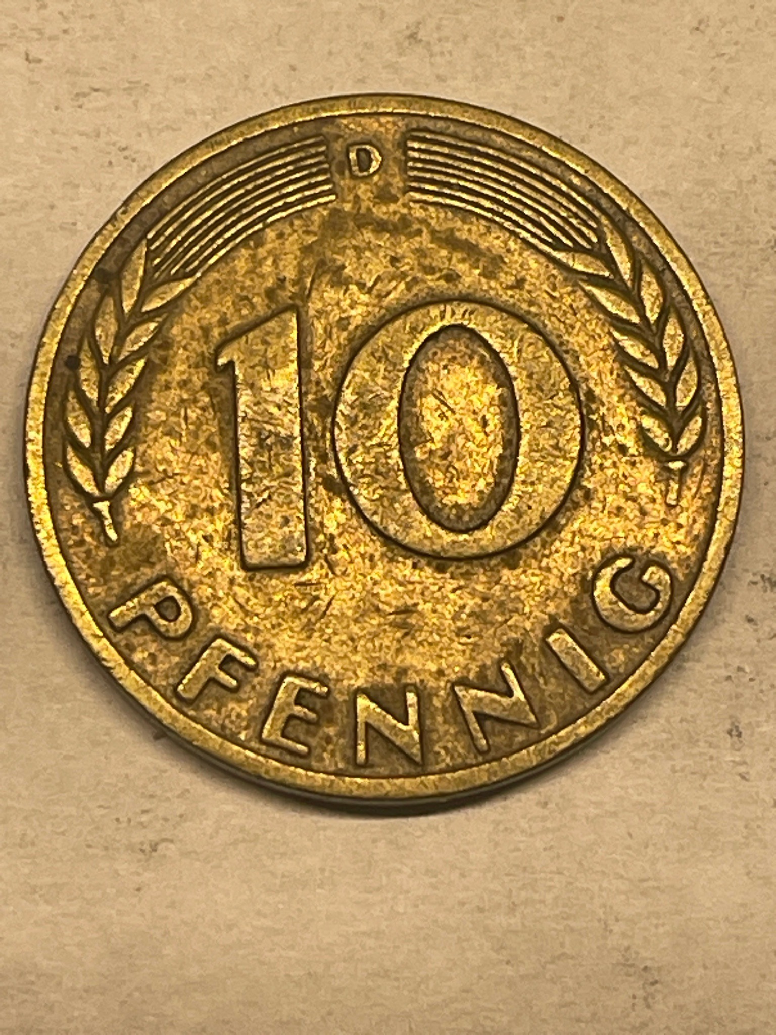 10 Pfennig — reverse