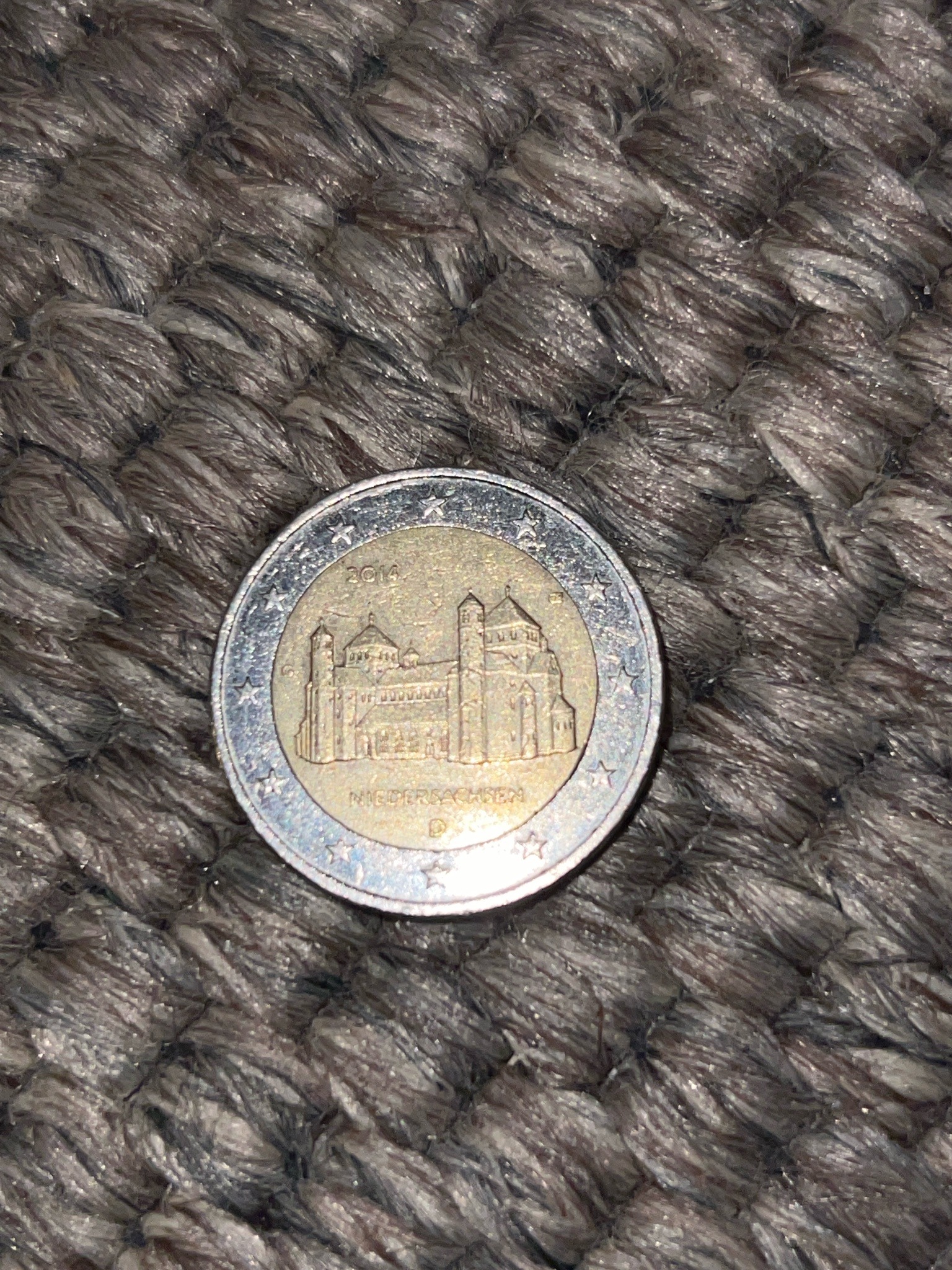 2 Euro Commemorative Coin (Lower Saxony / Niedersachsen) — obverse