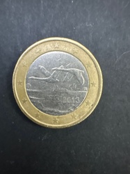 Finnish 1 Euro Coin (Flying Swans)