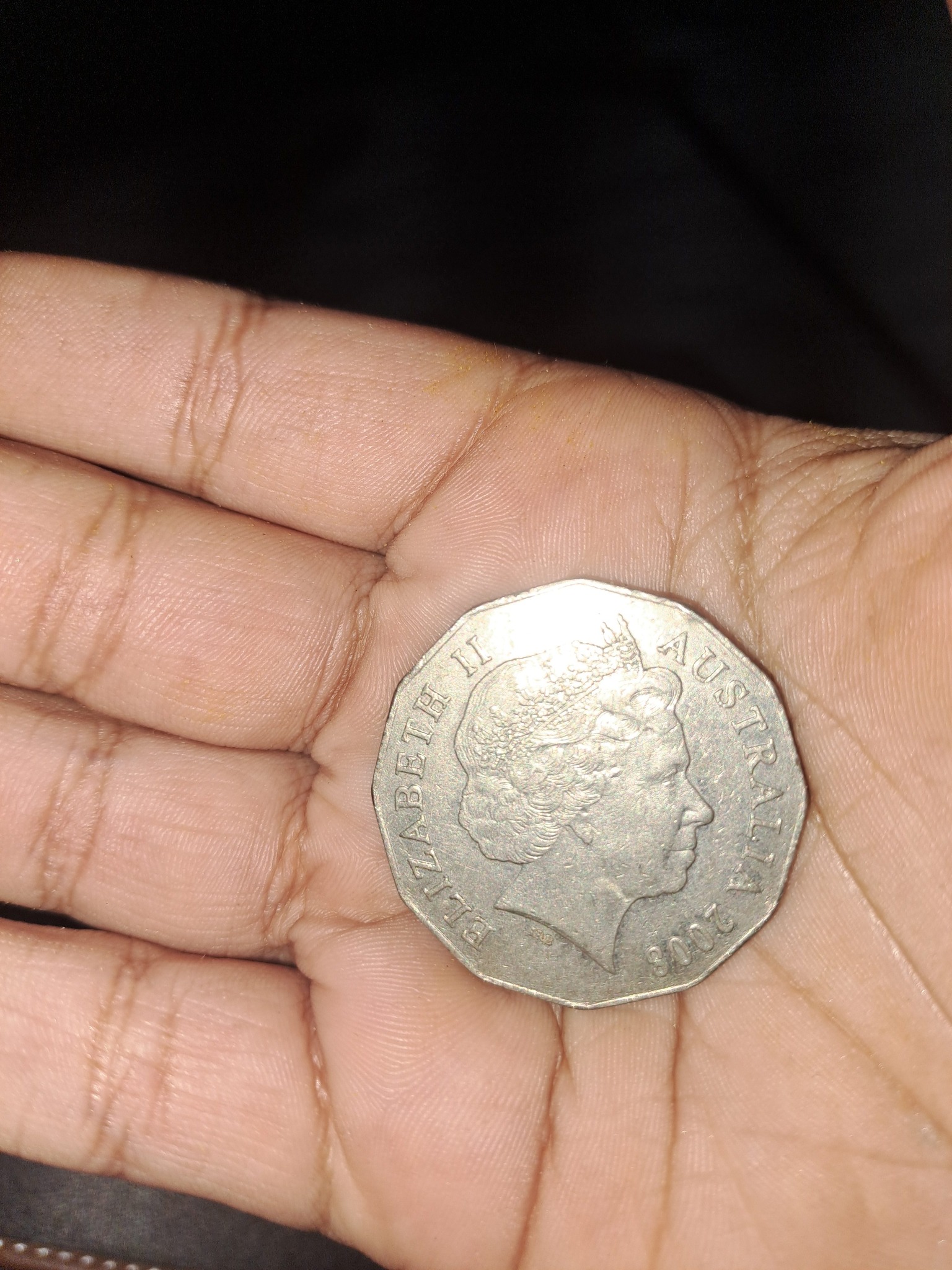 Australian 50 Cent (Dodecagonal) — reverse