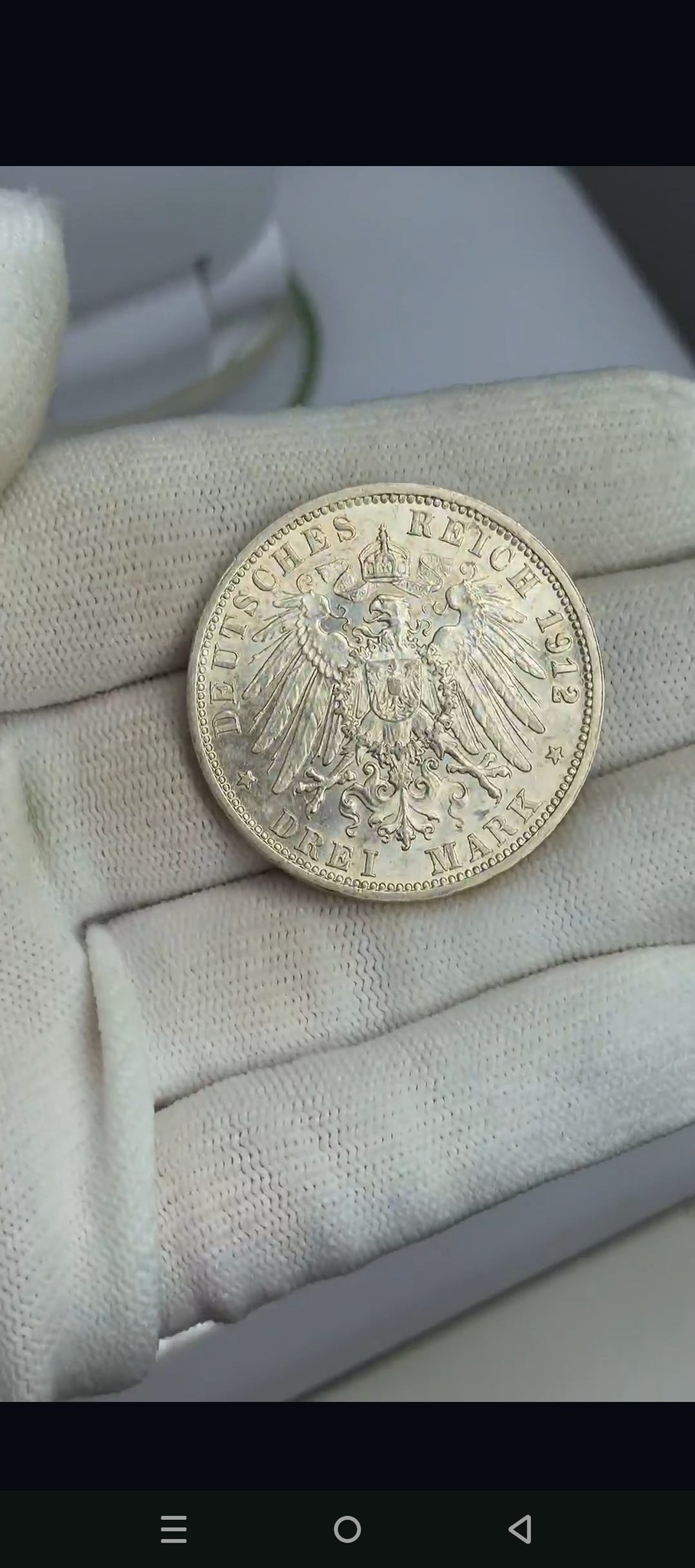 Württemberg 3 Mark (Wilhelm II) — reverse