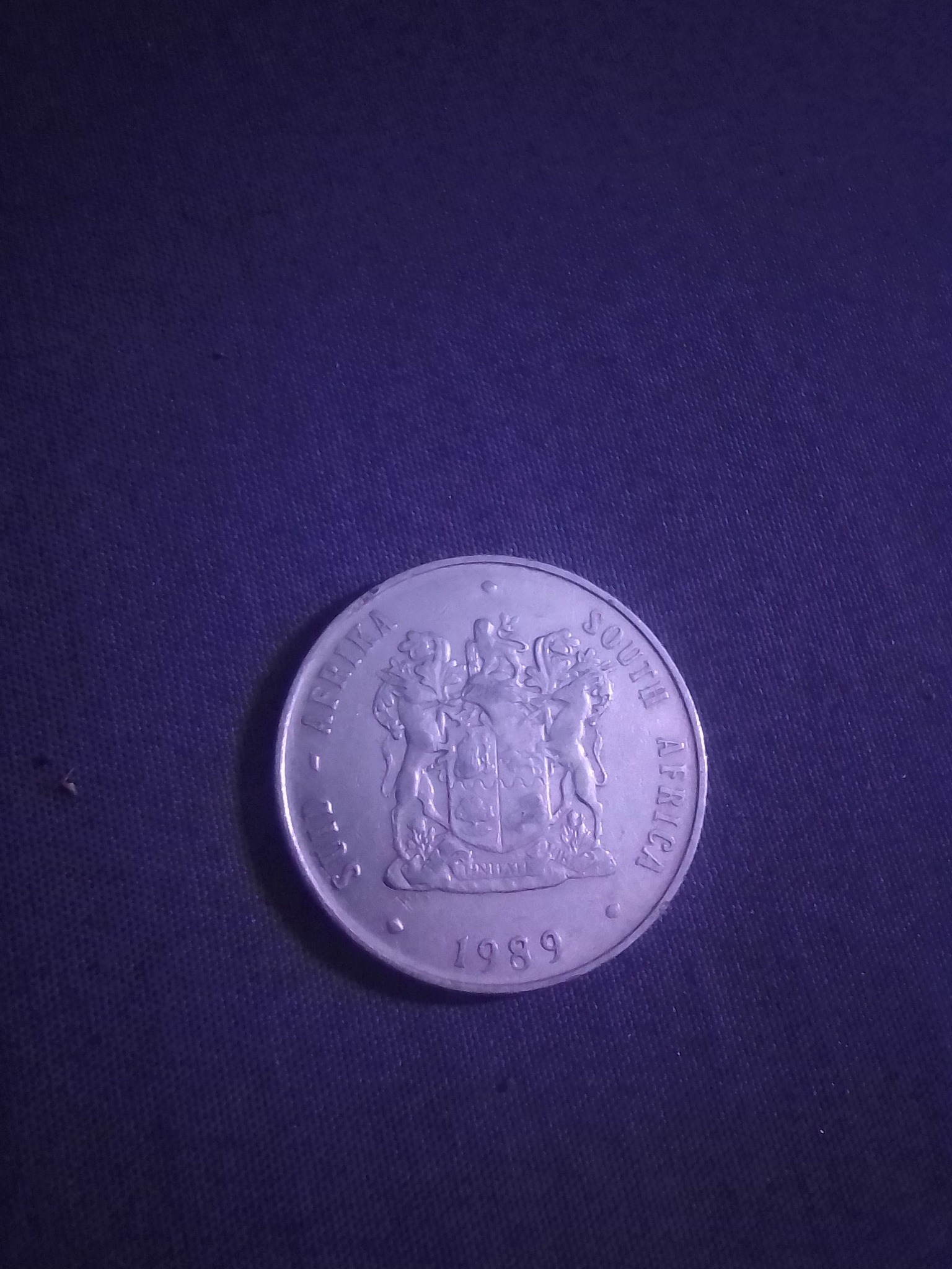 South Africa 1 Rand (Springbok) — reverse