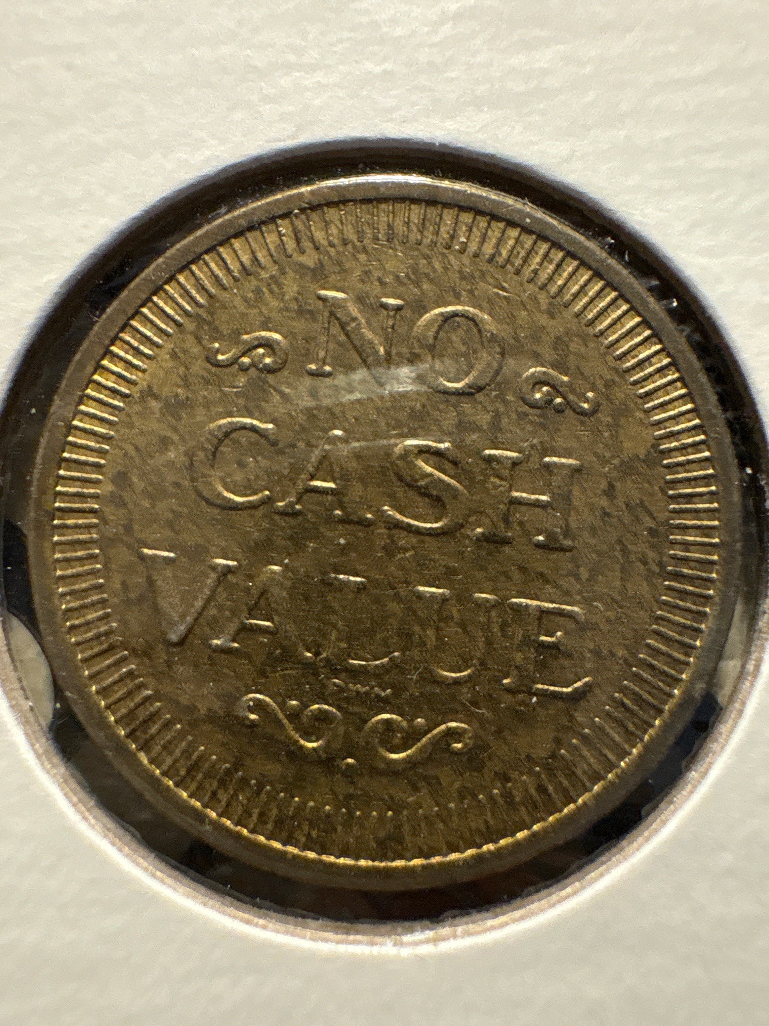 Grand Slam U.S.A. Arcade Token — reverse