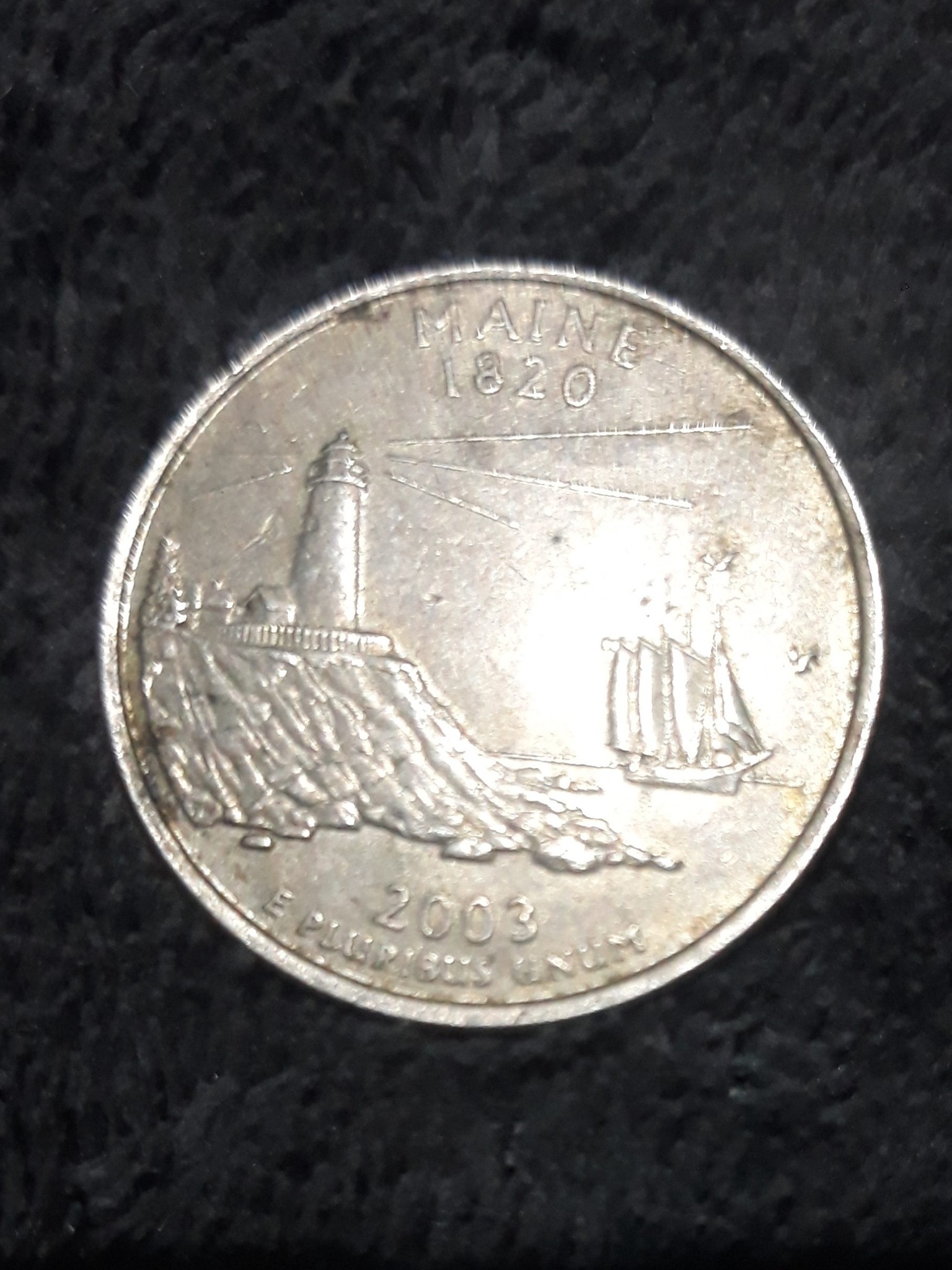 Maine State Quarter — reverse