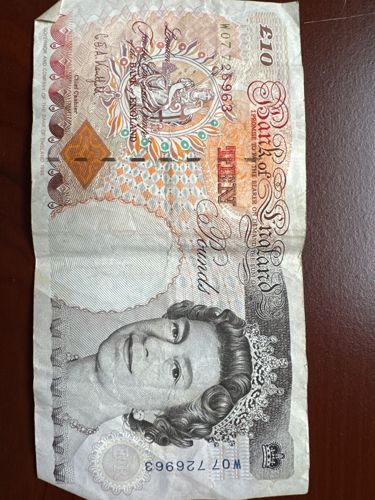 Bank of England Series D 'Florence Nightingale' Ten Pound Note