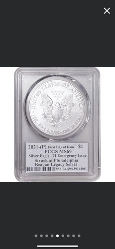 American Silver Eagle - T1 Emergency Issue