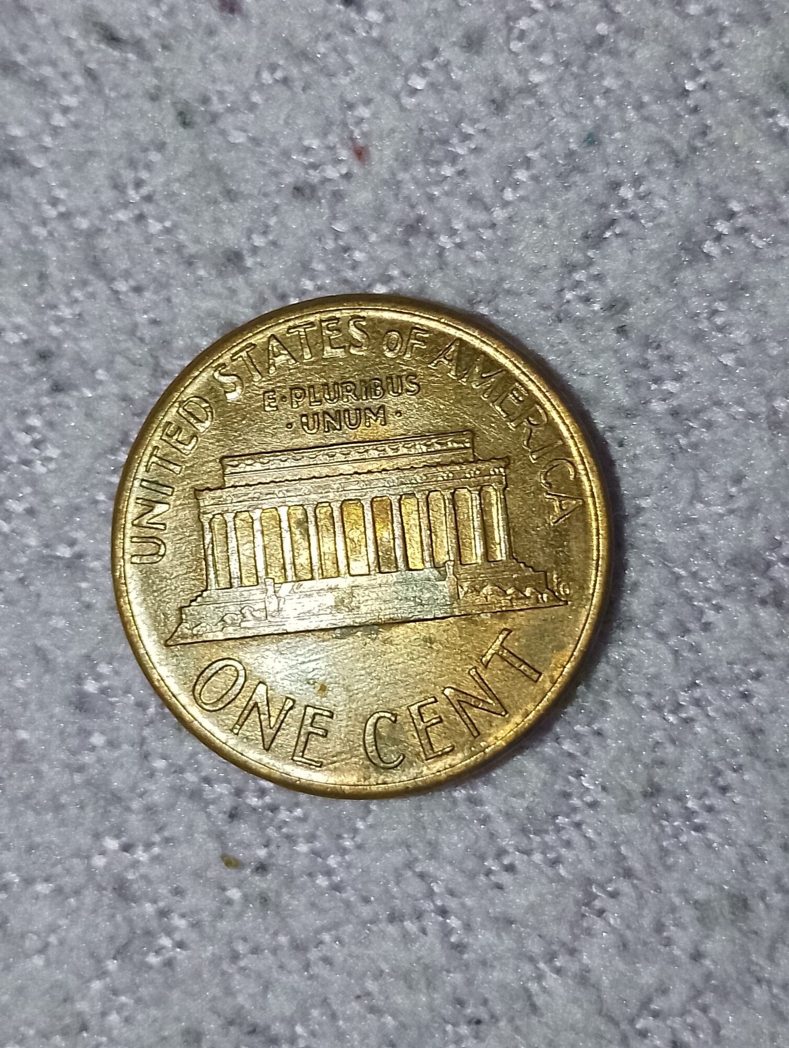 Lincoln Memorial Cent — reverse