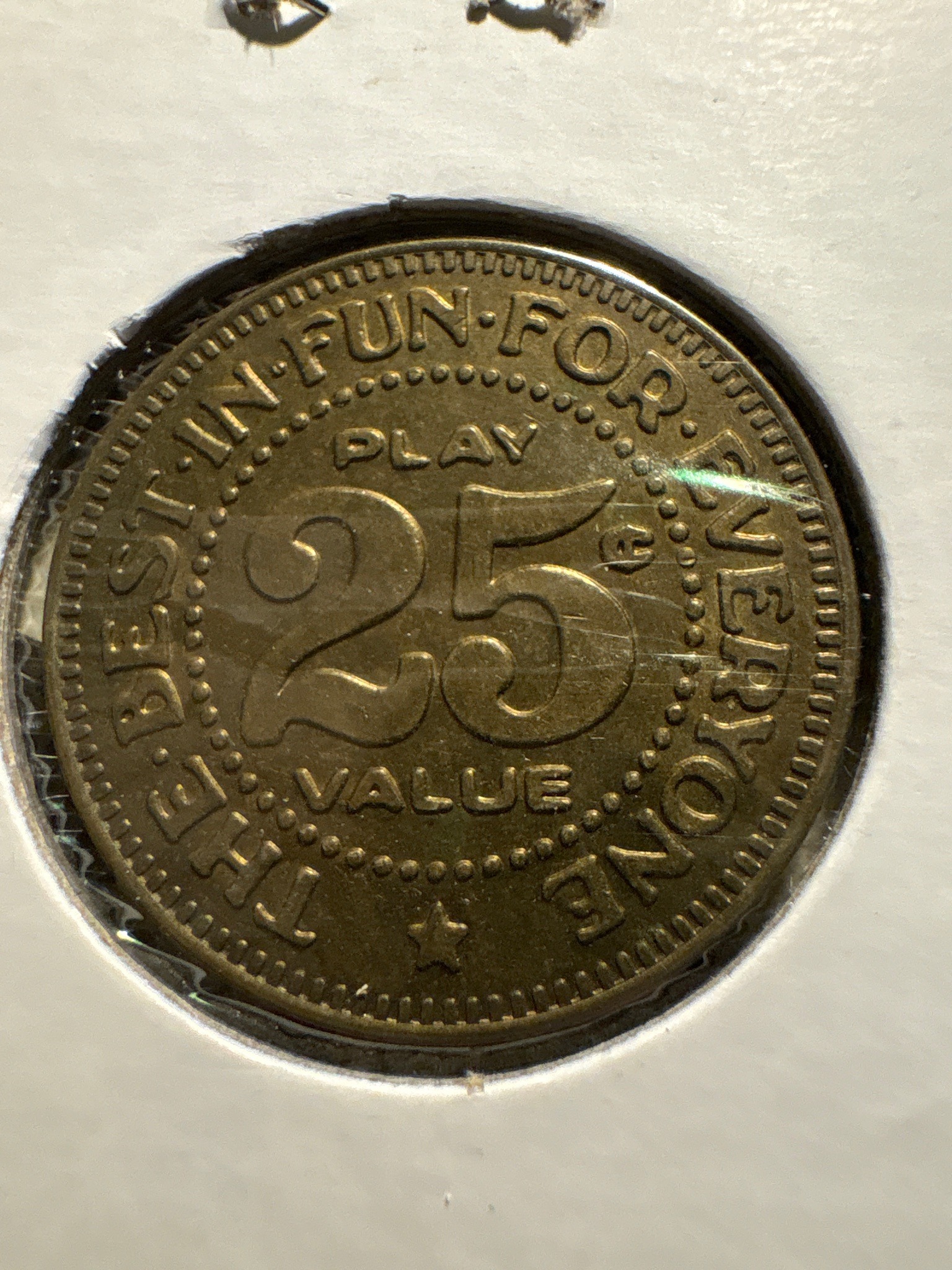 Utz Arcade or Game Token — reverse