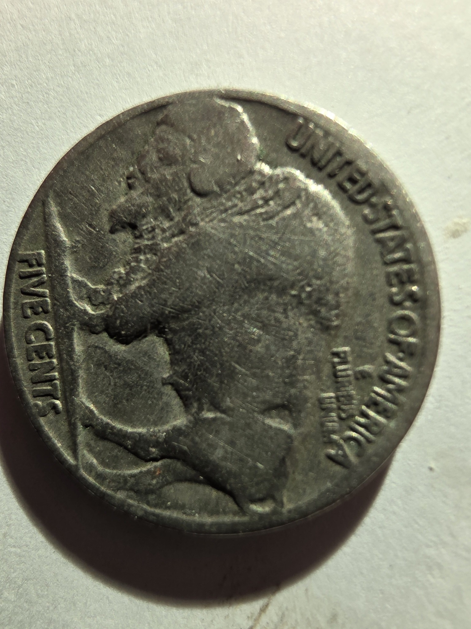 Buffalo Nickel (Indian Head Nickel) — reverse