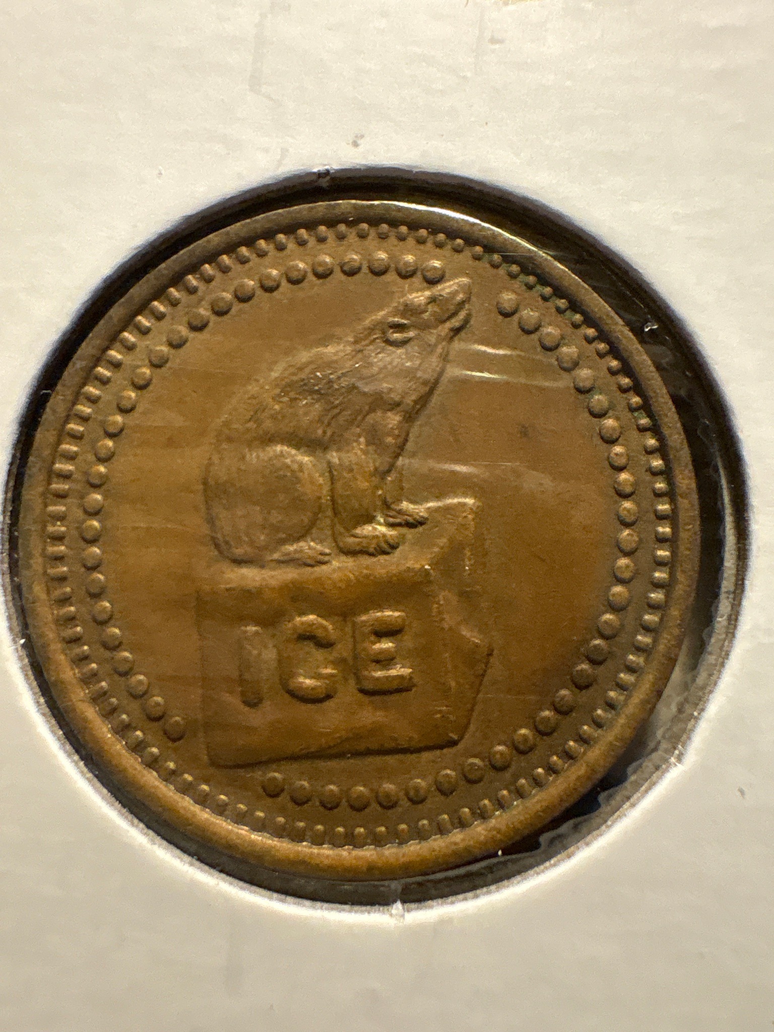 ICE Arcade/Amusement Token (Polar Bear on Ice)