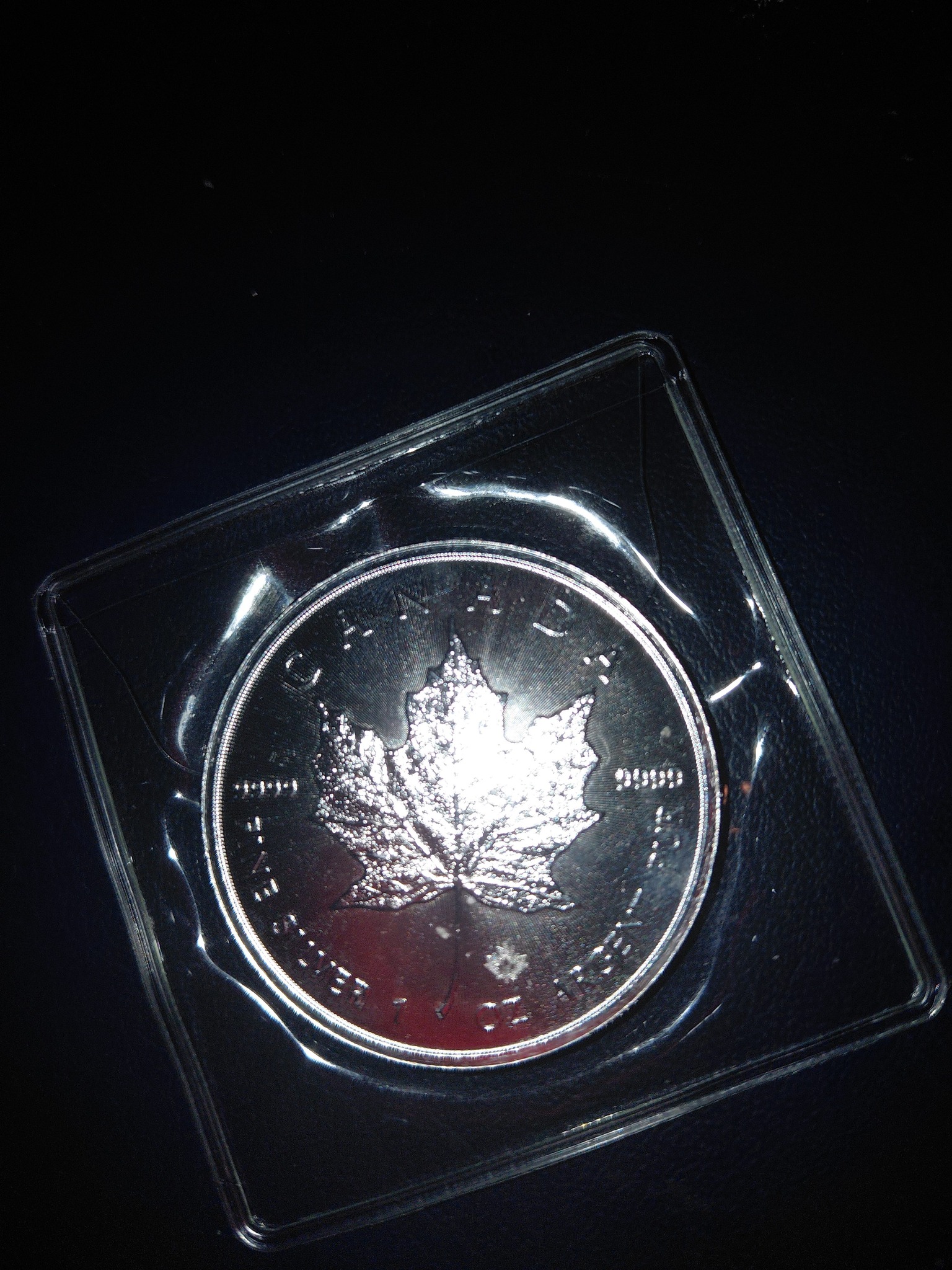 Canadian Silver Maple Leaf — reverse