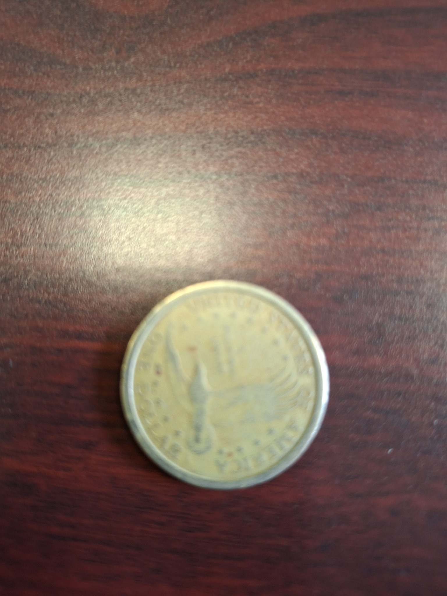 Sacagawea Dollar (Golden Dollar) — reverse
