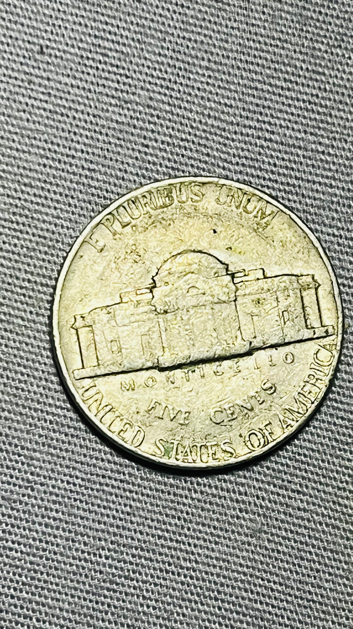Jefferson Nickel (1938-Present) — reverse