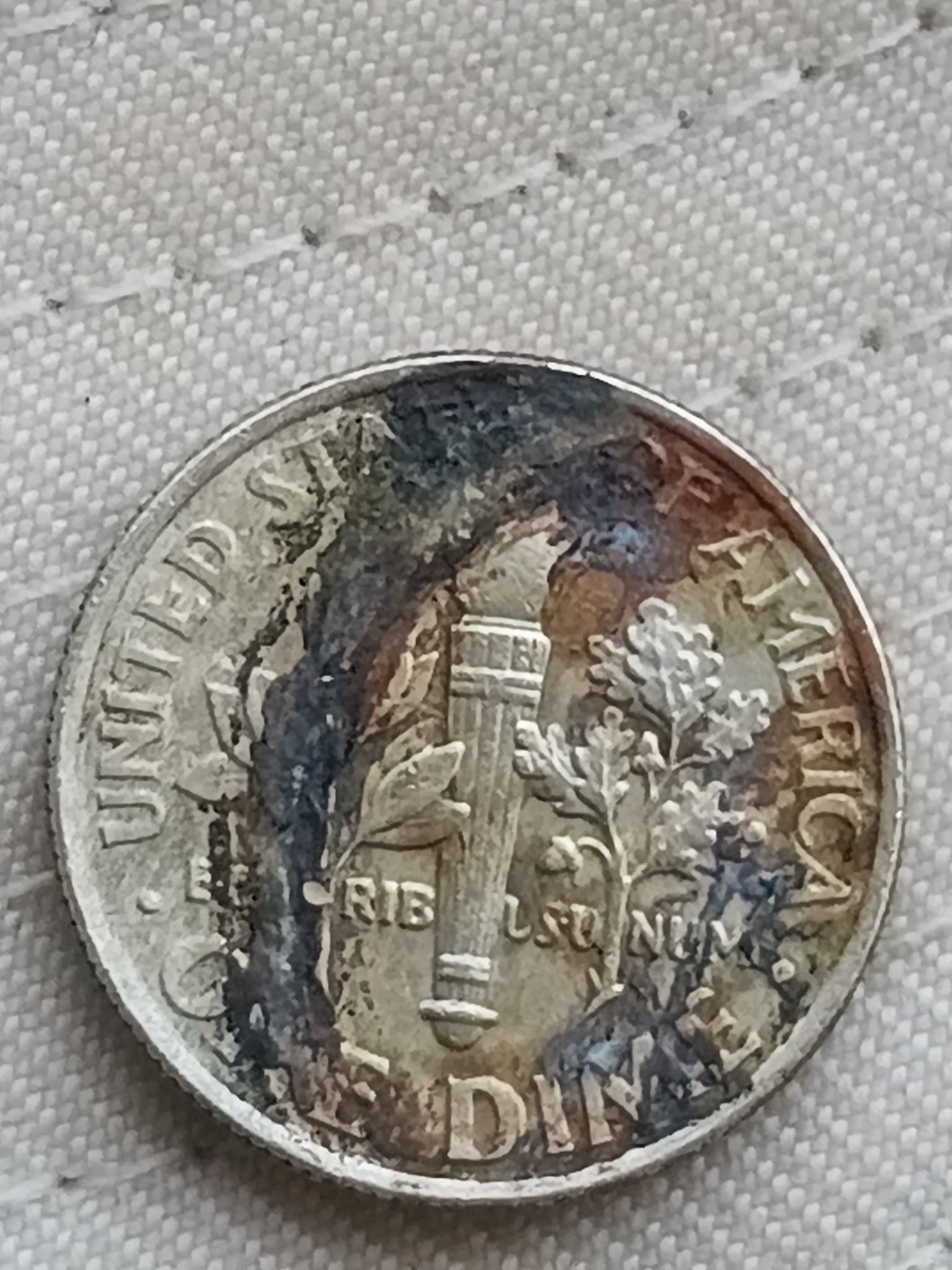 Roosevelt Dime — reverse
