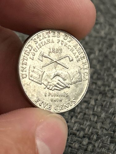 Louisiana Purchase Nickel (Peace Medal Reverse)