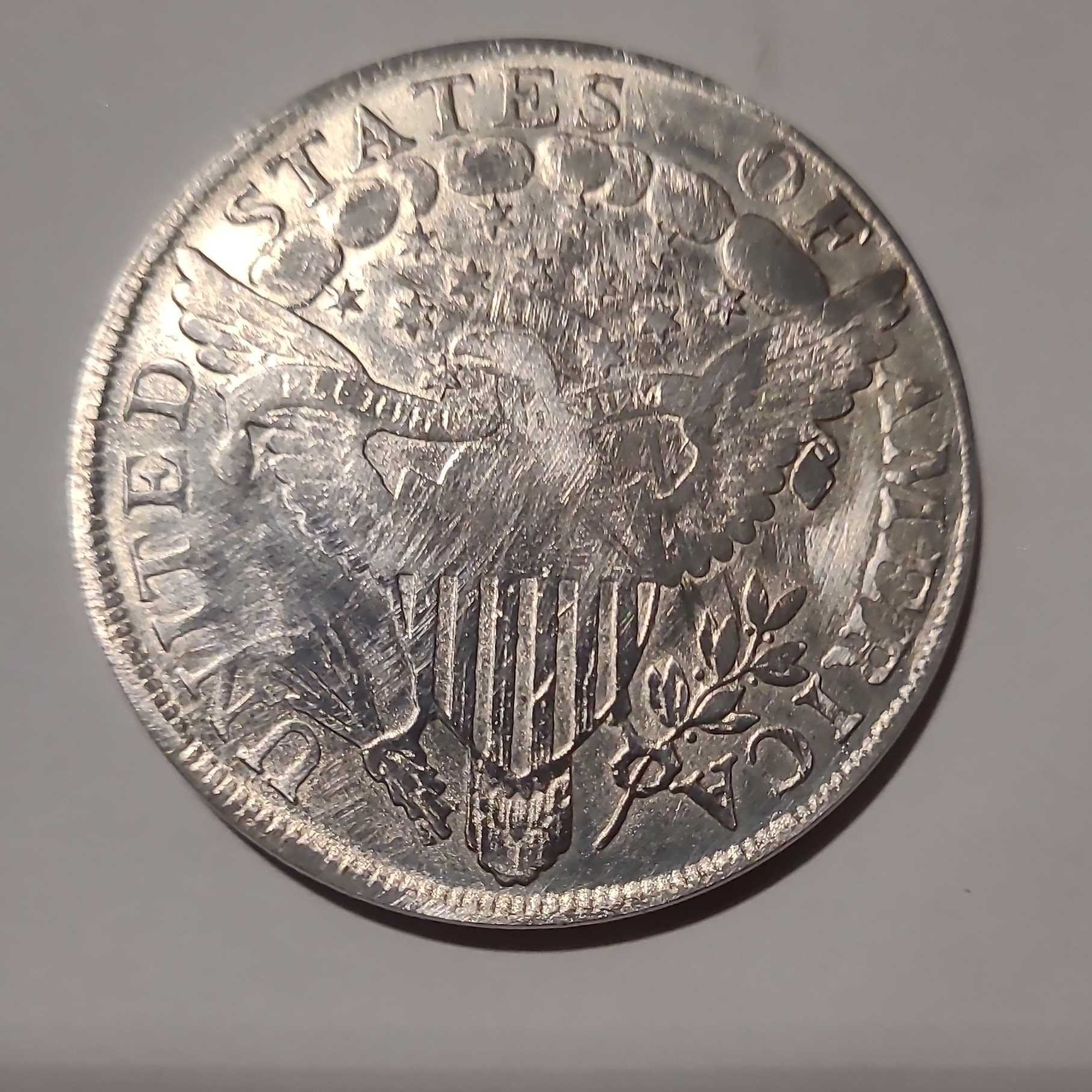 Draped Bust Silver Dollar (Heraldic Eagle Reverse) — reverse