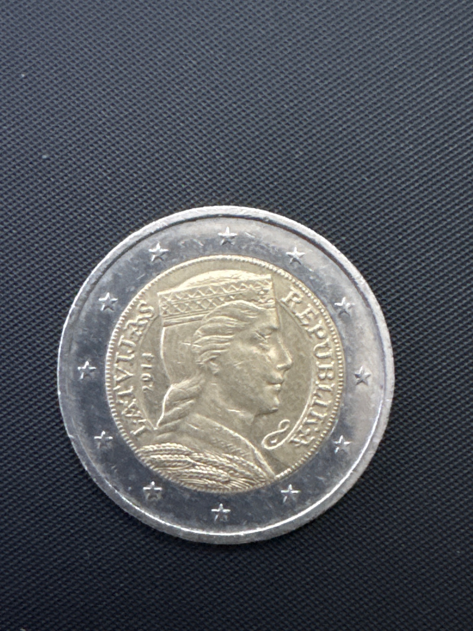 Latvian 2 Euro (Milda)