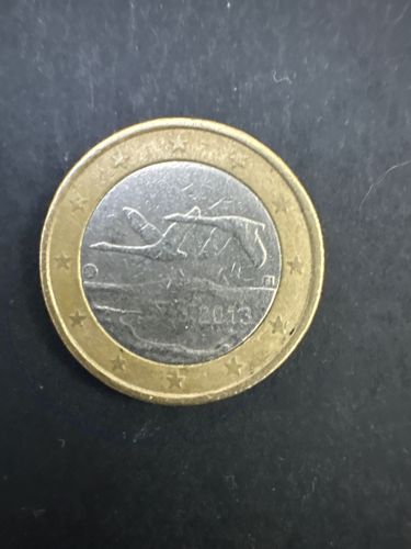 Finnish 1 Euro Coin (Flying Swans)