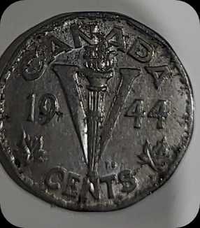 Canadian 1944 Victory Nickel