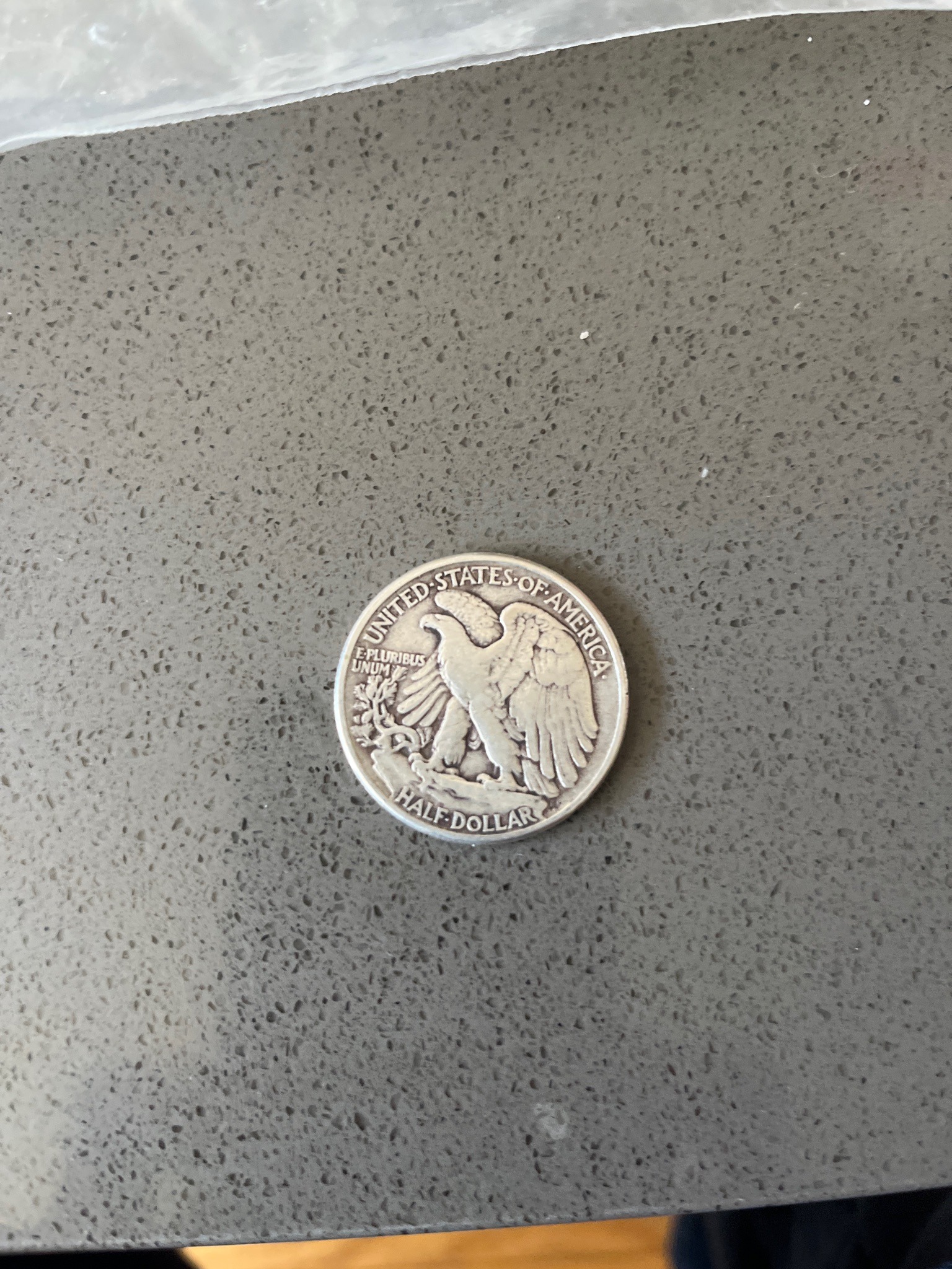 Walking Liberty Half Dollar — reverse