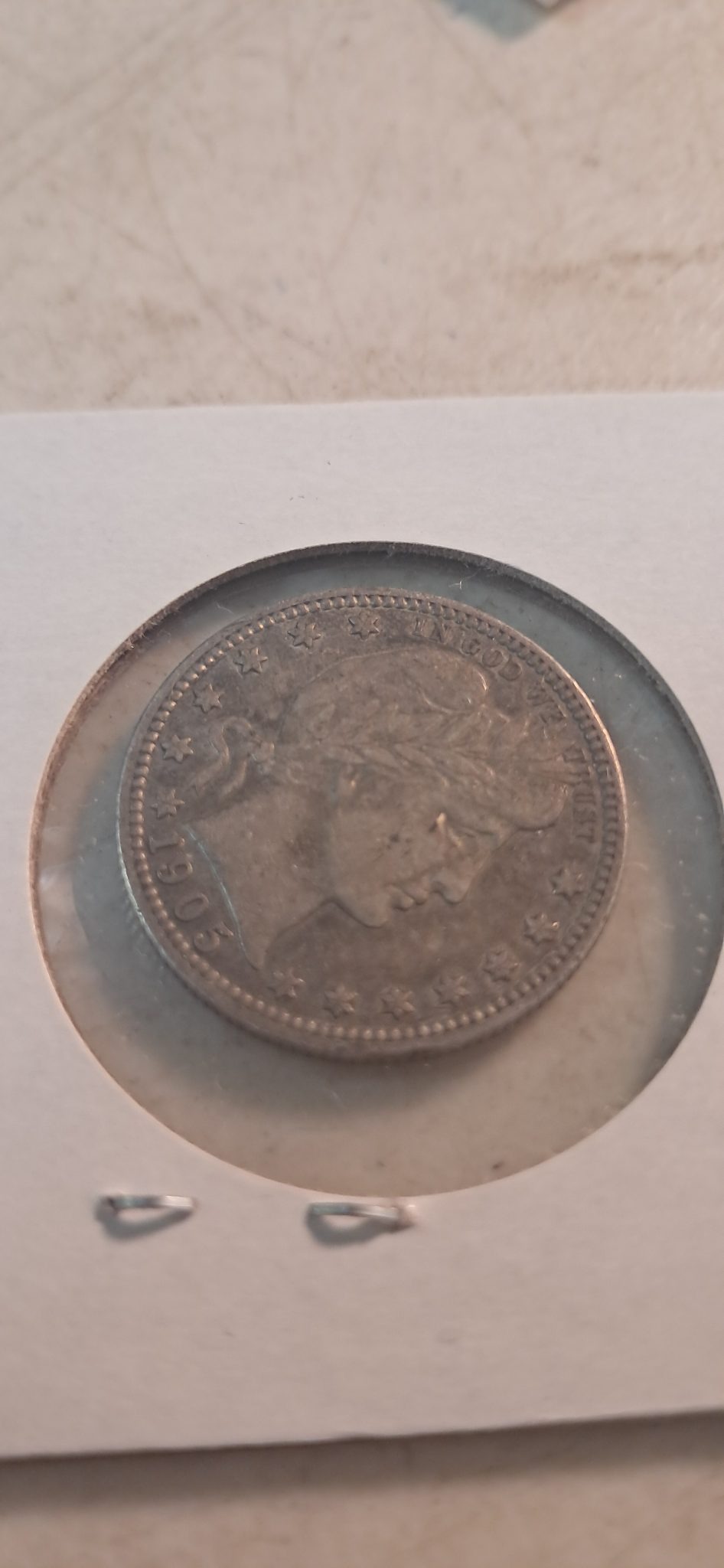 Barber Quarter — reverse