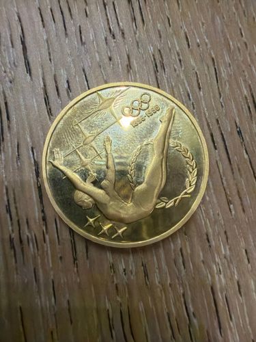 Centennial Olympic Games Emblem (Atlanta 1996) Commemorative Coin "Gymnastics"