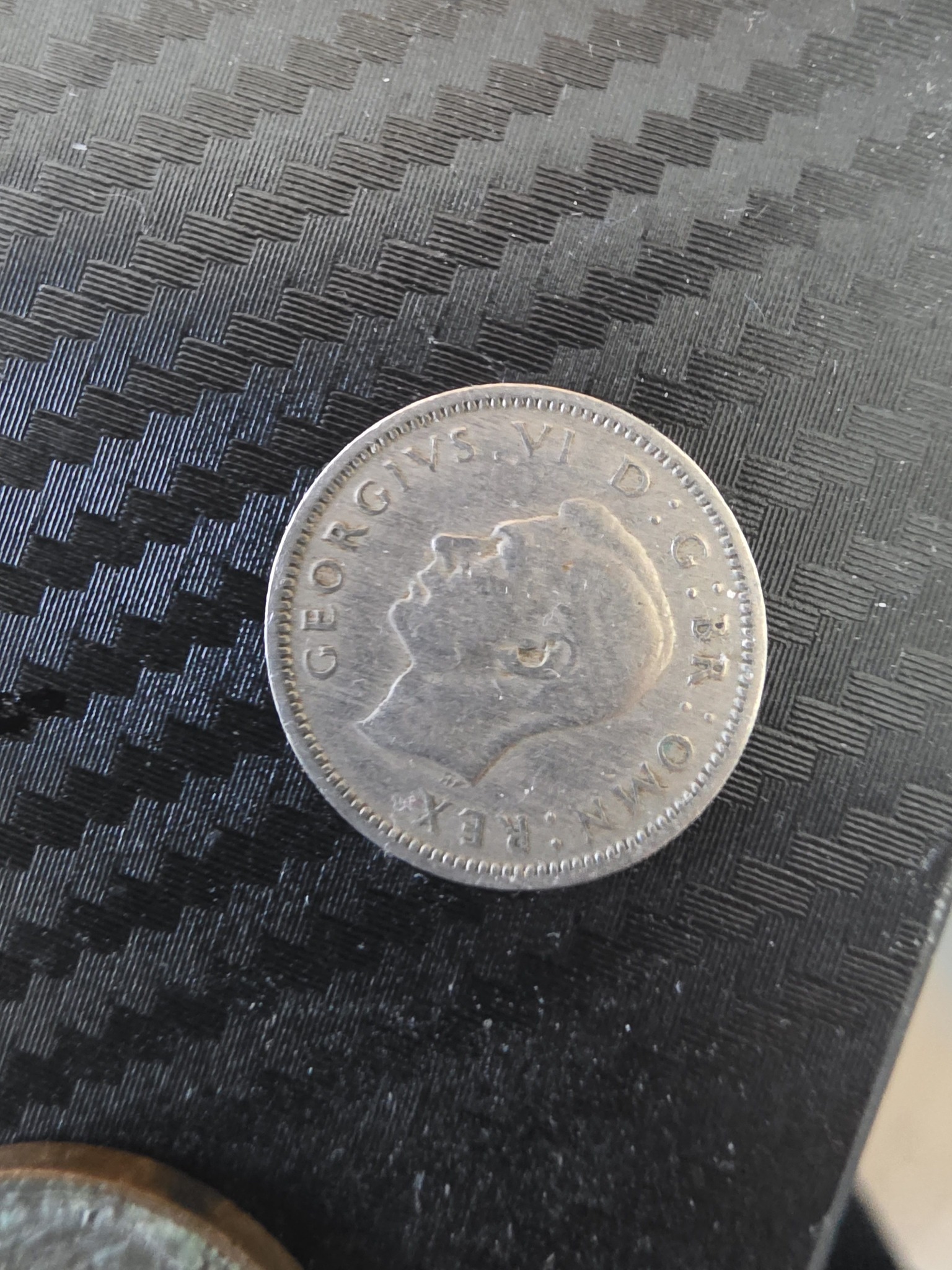 King George VI Sixpence — reverse