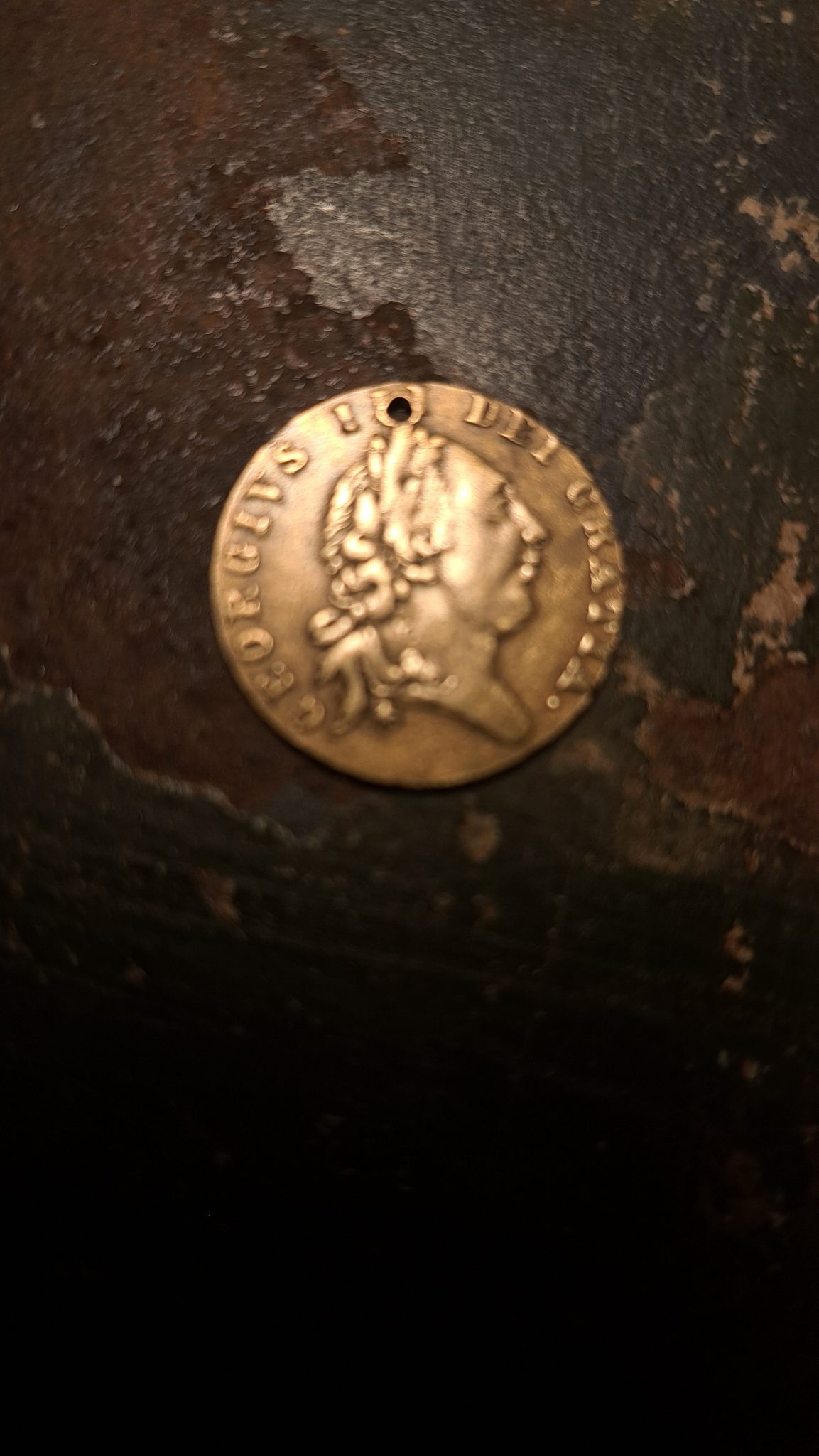 British George III Spade Guinea Token or Gaming Counter — obverse