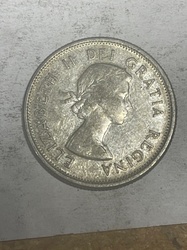 Canadian 25 Cents (Quarter) - Caribou