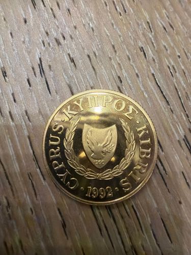 Cyprus 5 Pounds Gold Proof Coin