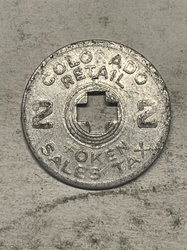 Colorado Retail Sales Tax Token (2 Mill)