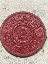 Colorado Sales Tax Token (2 Mills)