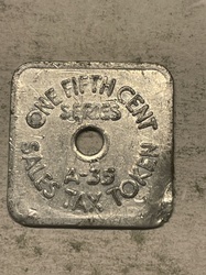 Colorado Sales Tax Token (One Fifth Cent)