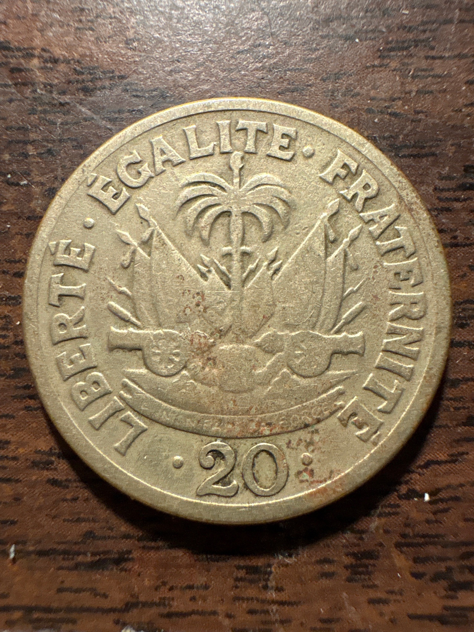 Haiti 20 Centimes (Dumarsais Estimé Portrait type) — obverse