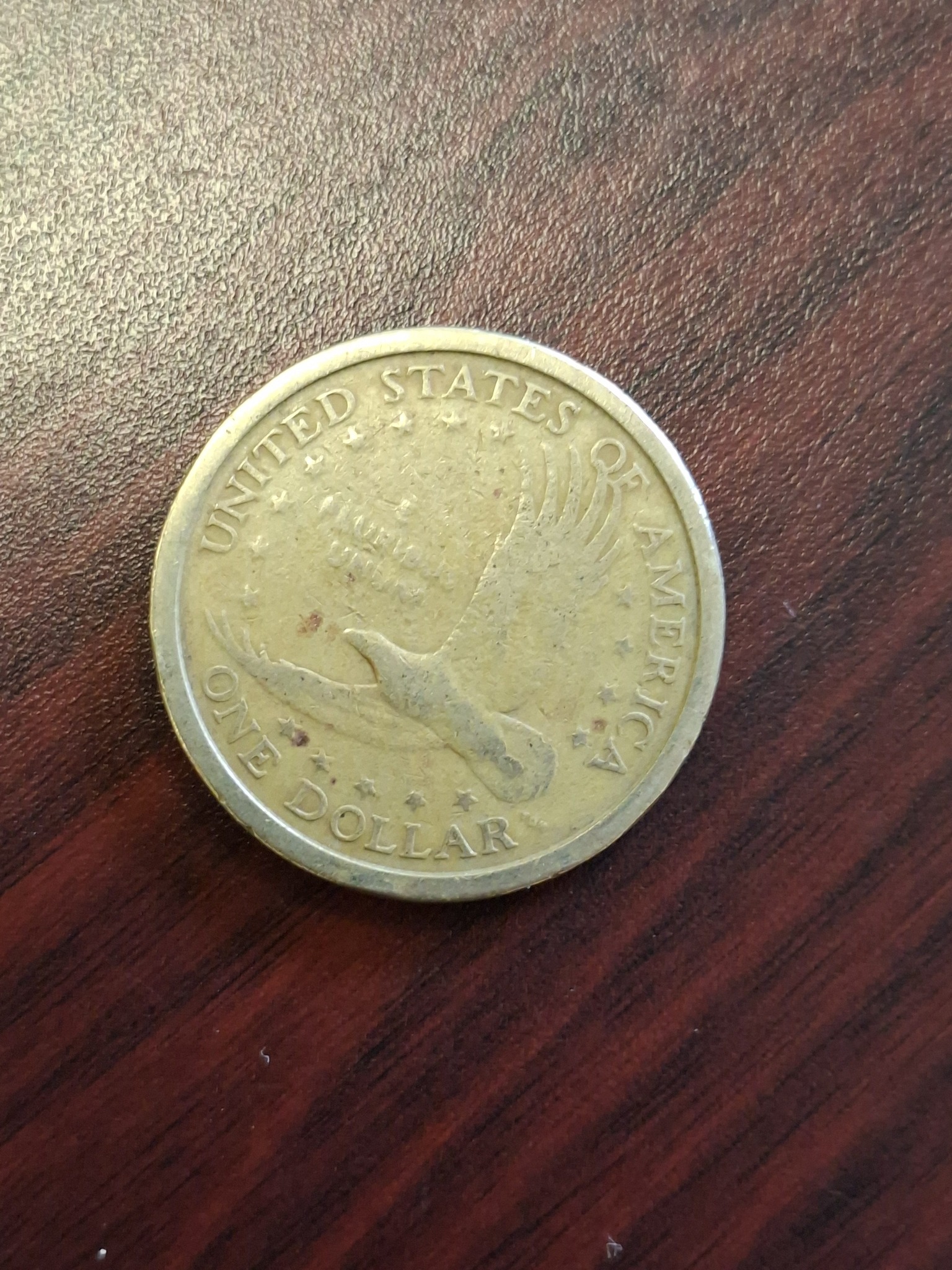 Sacagawea Dollar (Golden Dollar) — reverse