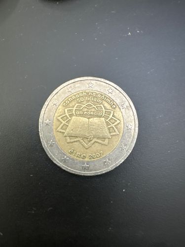 Irish 2 Euro Commemorative Coin - 50th Anniversary of the Treaty of Rome