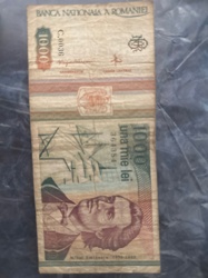 1000 Lei Romanian Banknote (Mihai Eminescu)