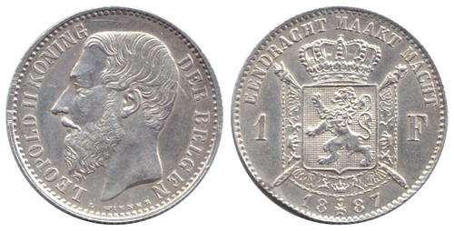 1 Franc (Leopold II)