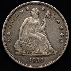 How to Identify the 1838 Seated Liberty Quarter (No Drapery)
