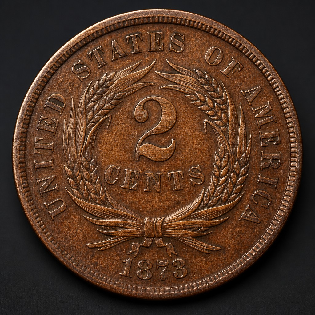 1873 Doubled Die Two-Cent Piece
