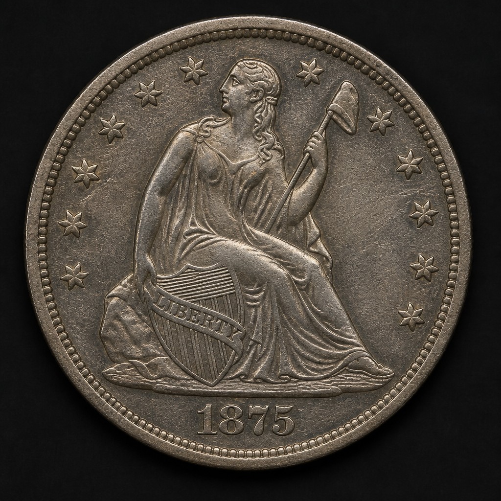 1875-CC Twenty-Cent Piece