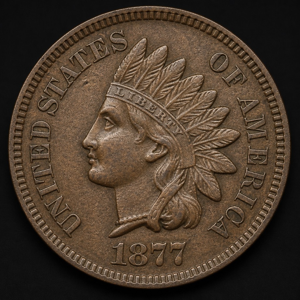 1877 Indian Head Cent