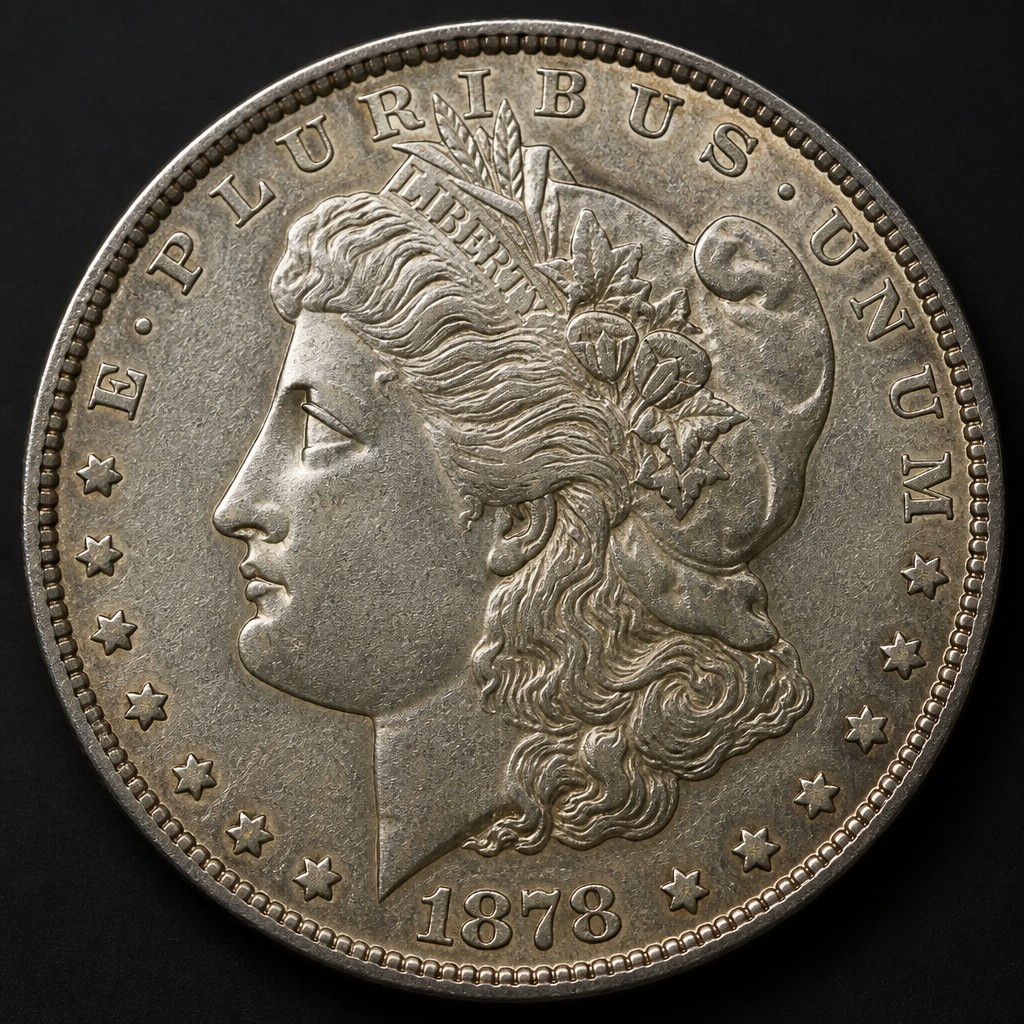 1878 7/8 Tail Feathers Morgan Dollar