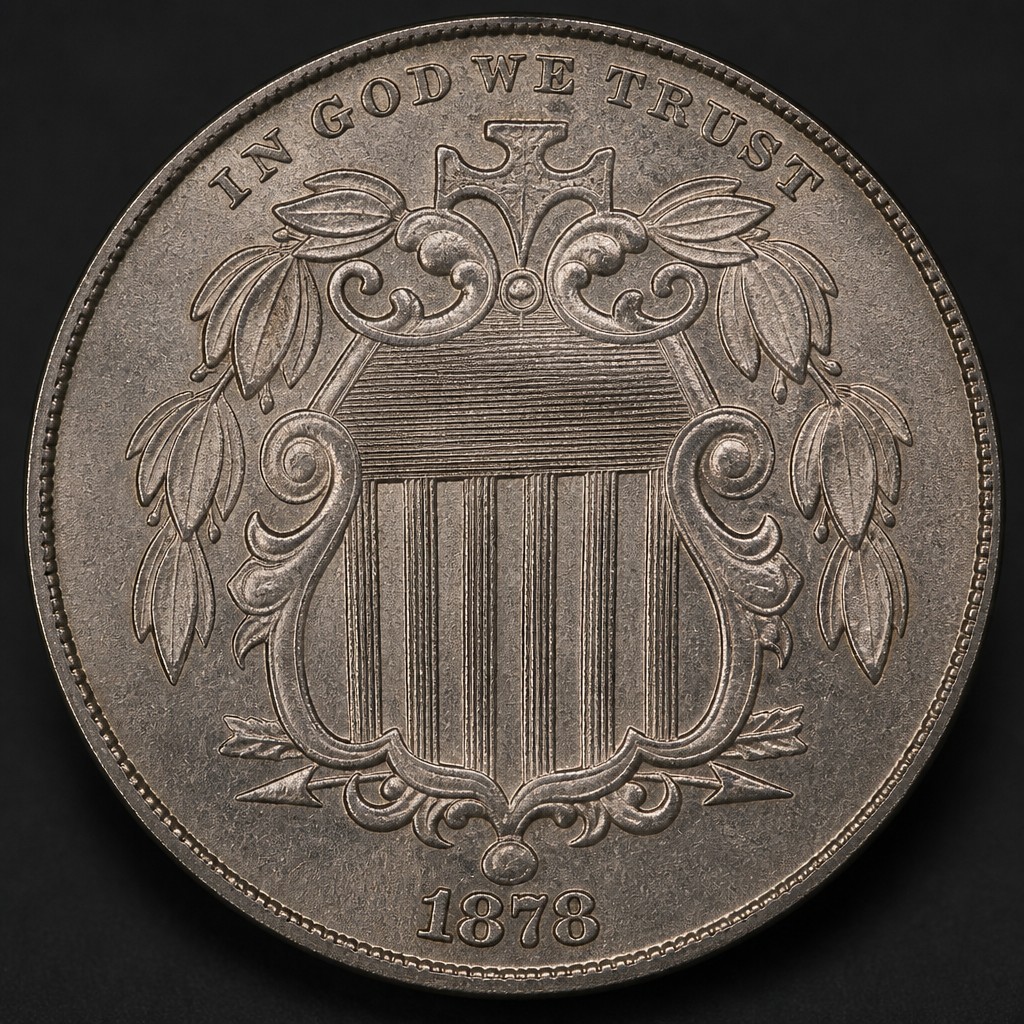 1878 Shield Nickel (Proof Only)